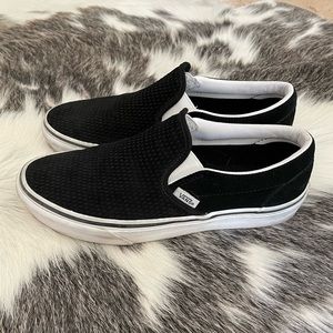 Vans Perforated Suede Slip Ons